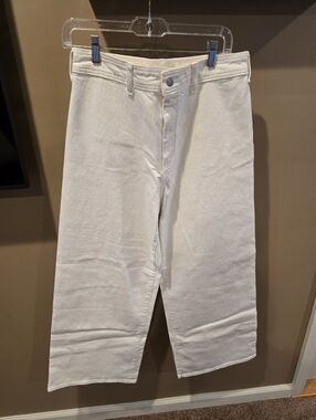 Universal Thread Women's White Sailor Wide Leg Jeans. Size 10.